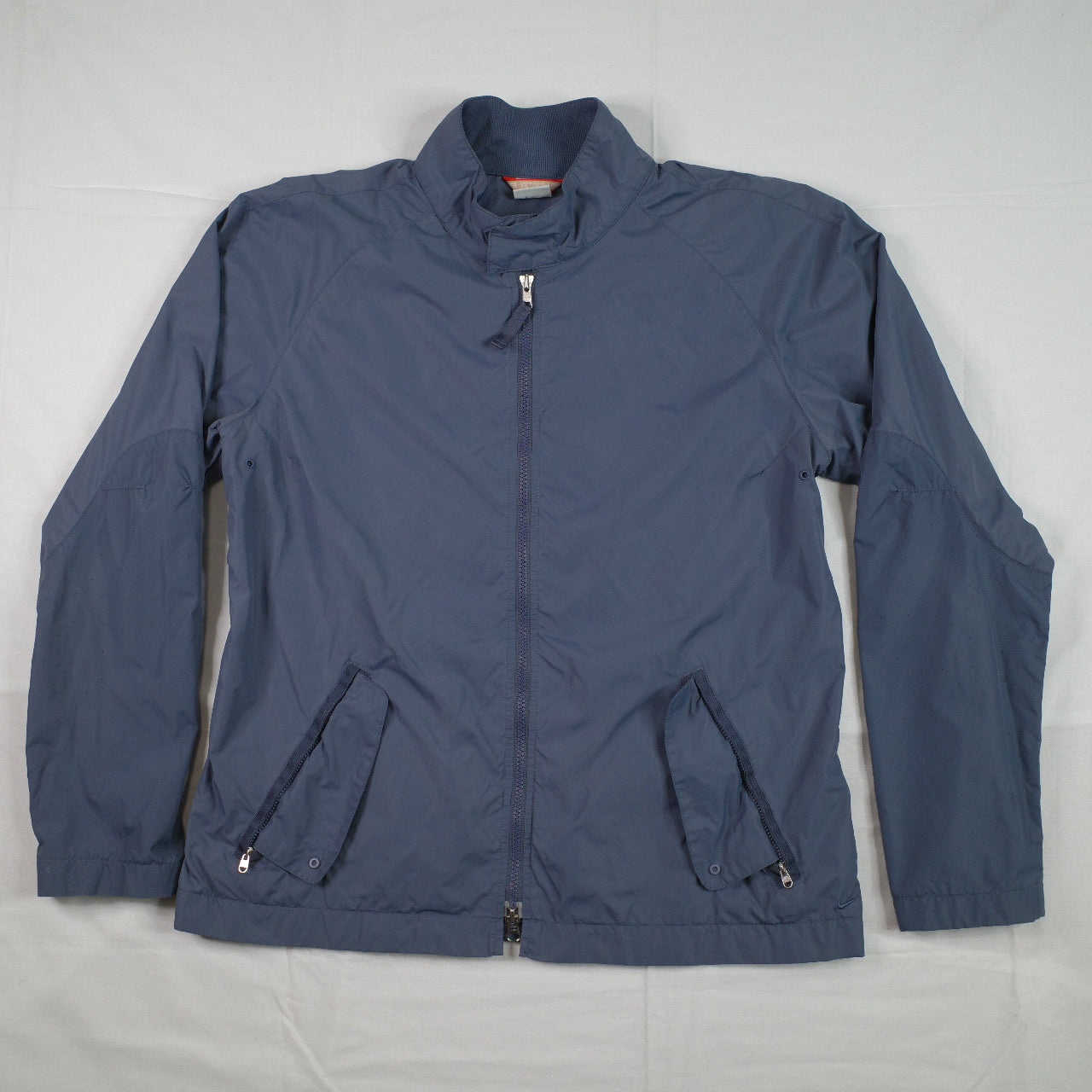 Vintage 90s Blue Nike Nylon Sportswear Zip Up Jacket Bomber Men's XL