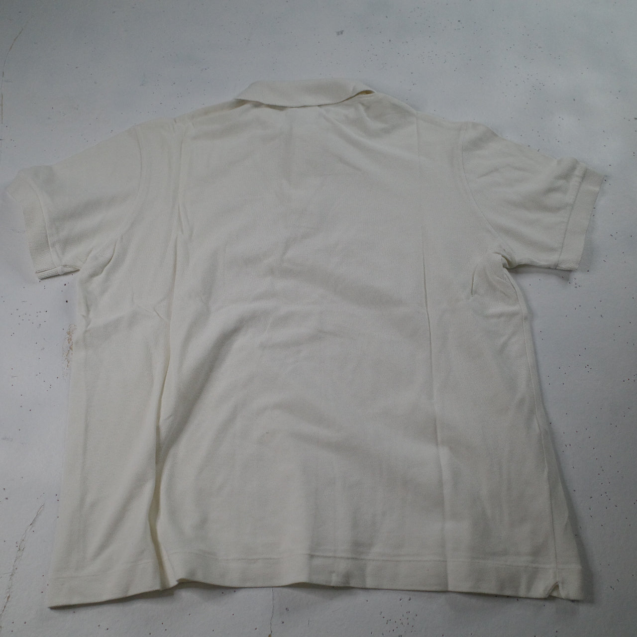 Vintage Lacoste Polo Shirt White Short Sleeve Mens Size 5 Large