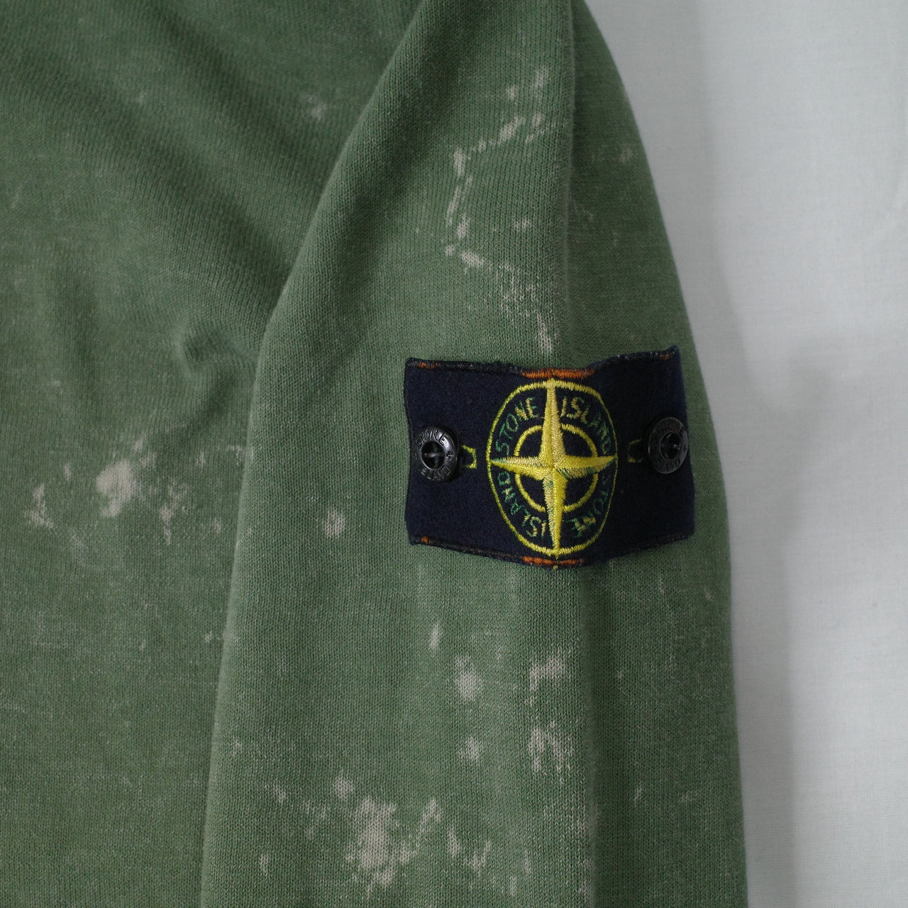Stone Island OVD Acid Wash Green Thin Sweatshirt Crewneck XXL NWT
