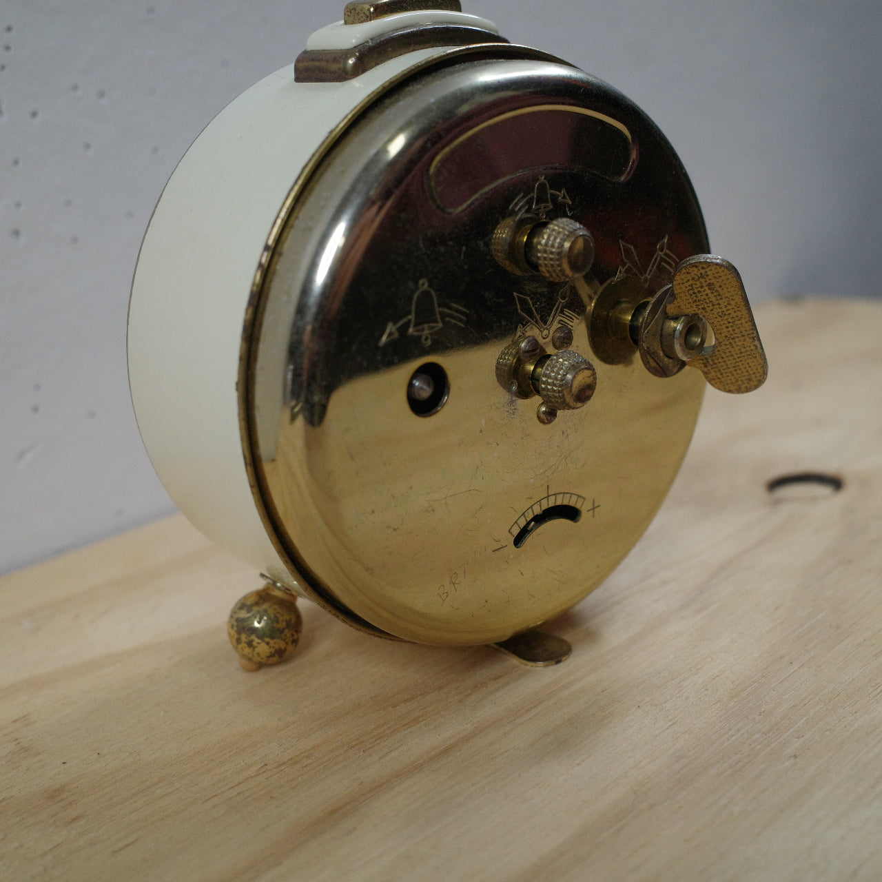 Vintage Junghans Trivox Silentic Silent-Tic Desk Alarm Clock German Made for parts