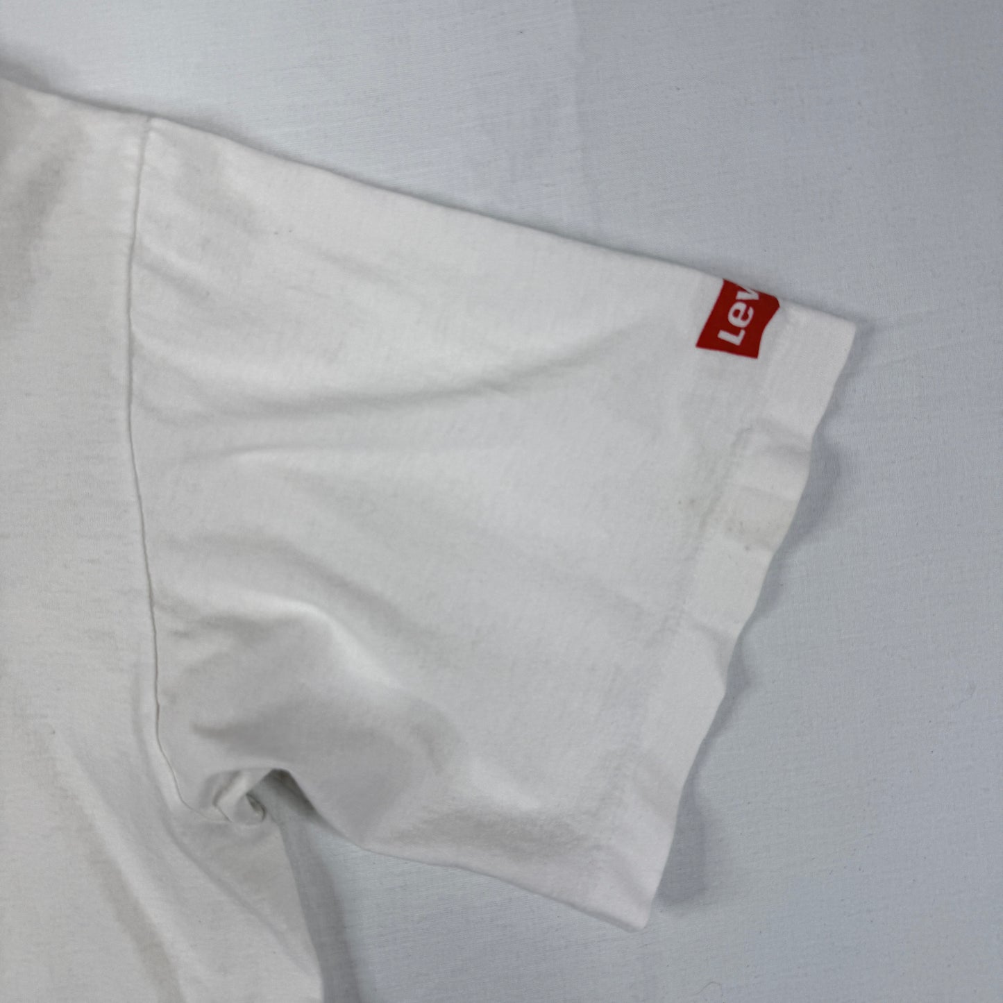 Vintage Levis Knitwear White T-Shirt Single Stitch Mens Large