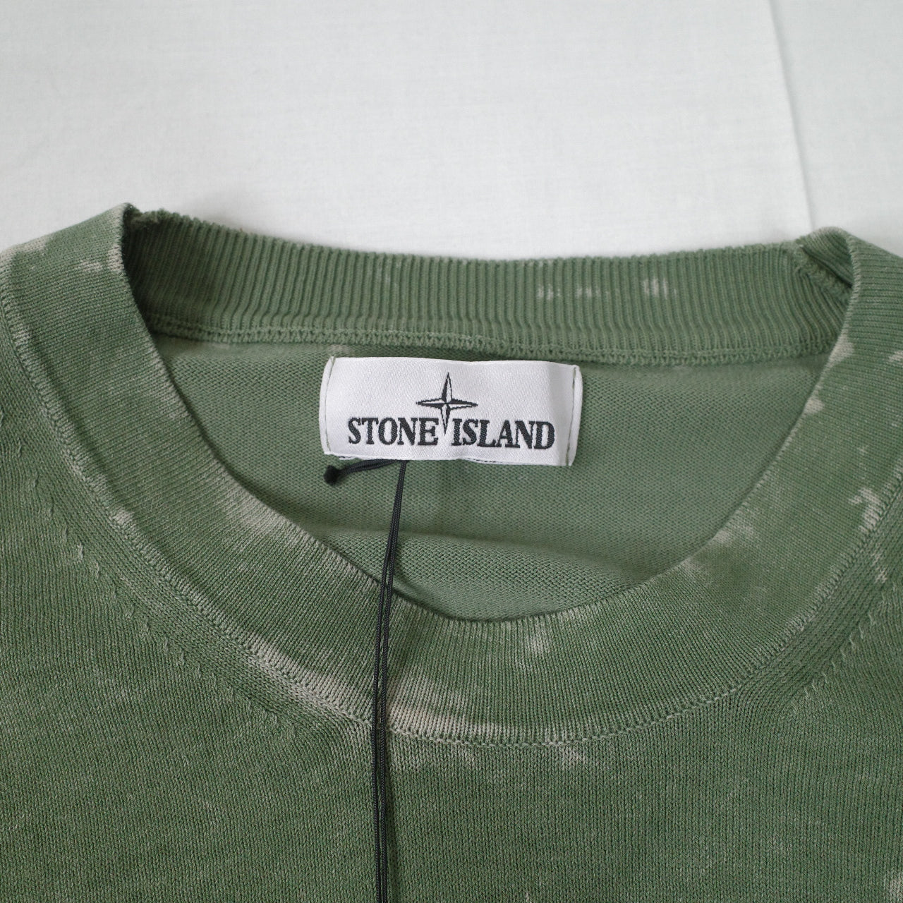 Stone Island OVD Acid Wash Green Thin Sweatshirt Crewneck XXL NWT