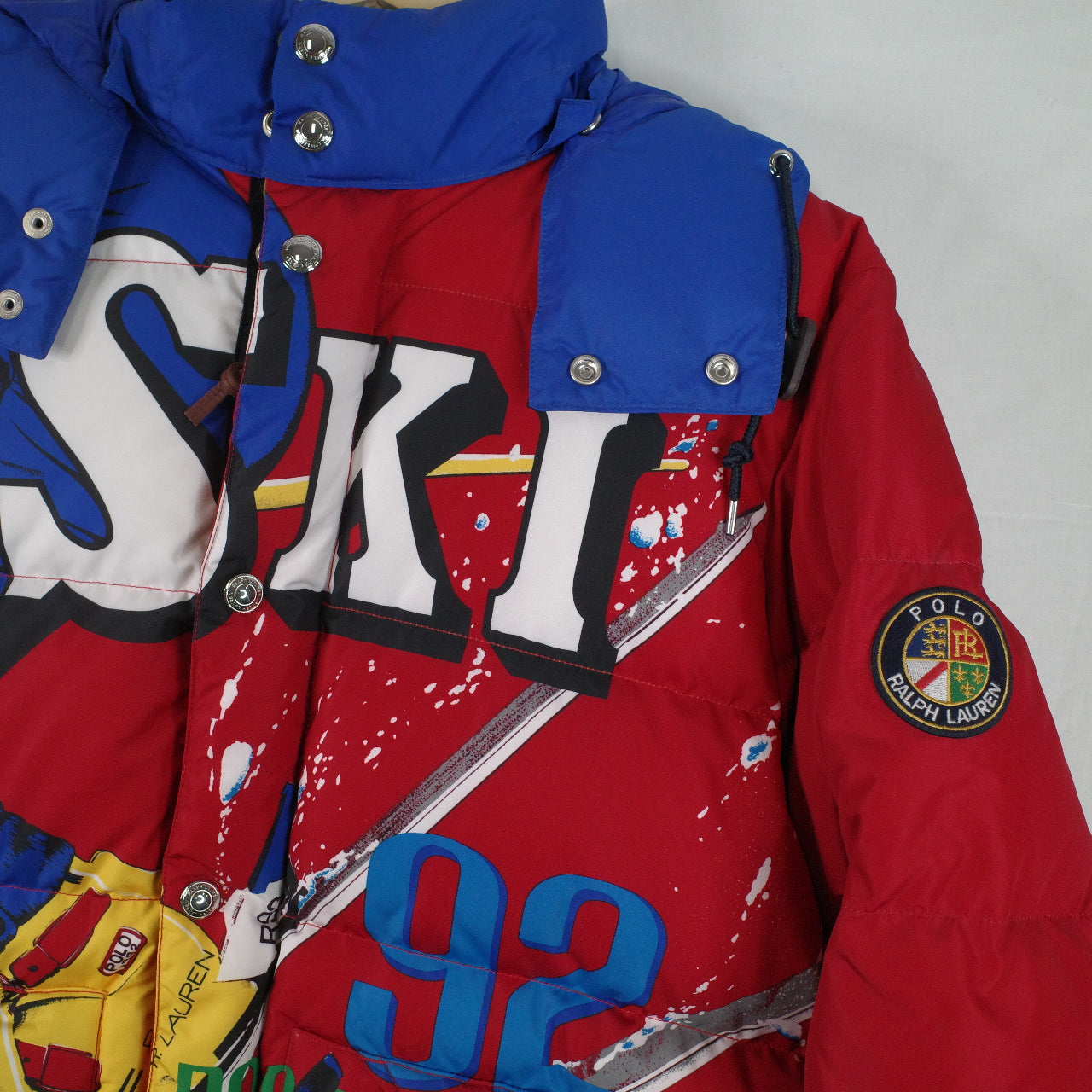 Polo Ralph Lauren Alpine Suicide Downhill Ski Down Puffer Jacket Mens Medium NWT RARE