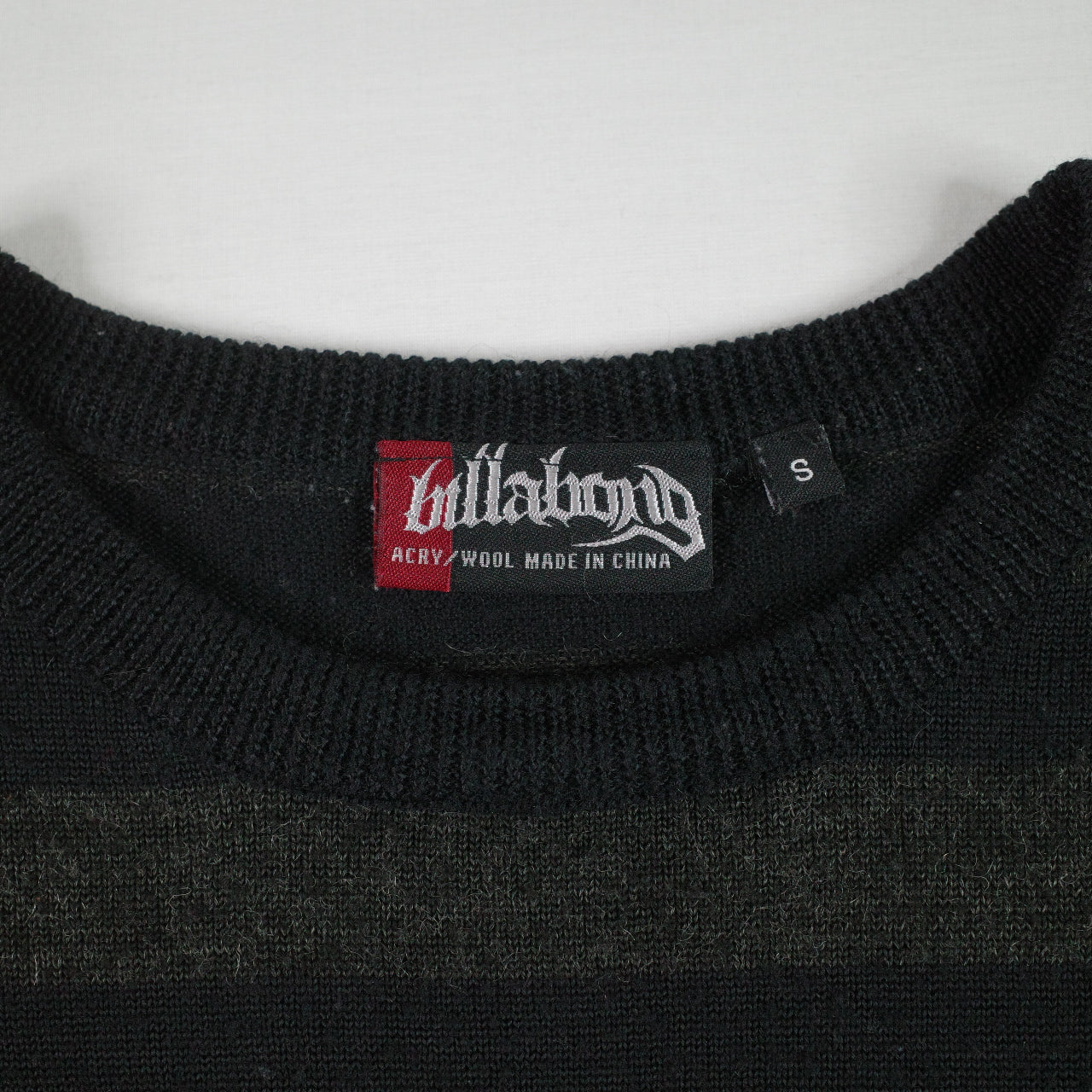 Vintage Billabong Striped Sweater Wool Acrylic Chest Logo Mens Small