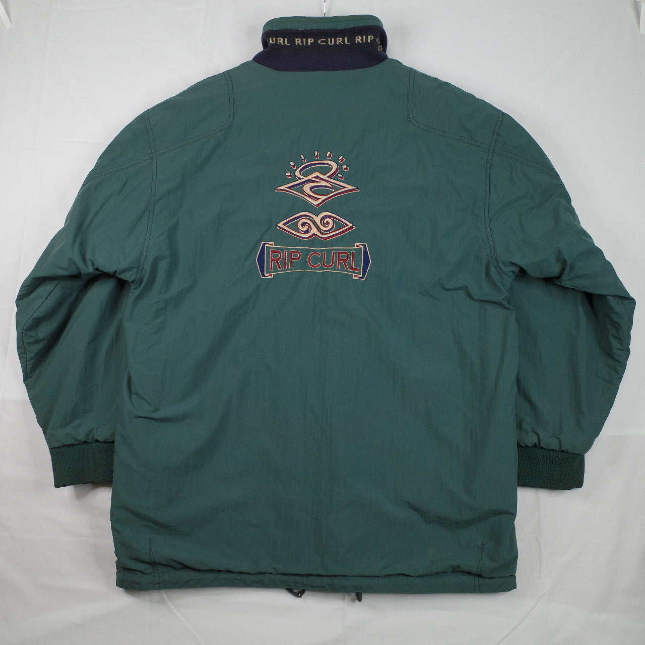 Vintage Ripcurl Green Navy 'The Search' Reversible Jacket 90's Size L Zip Up Jacket Mens Large