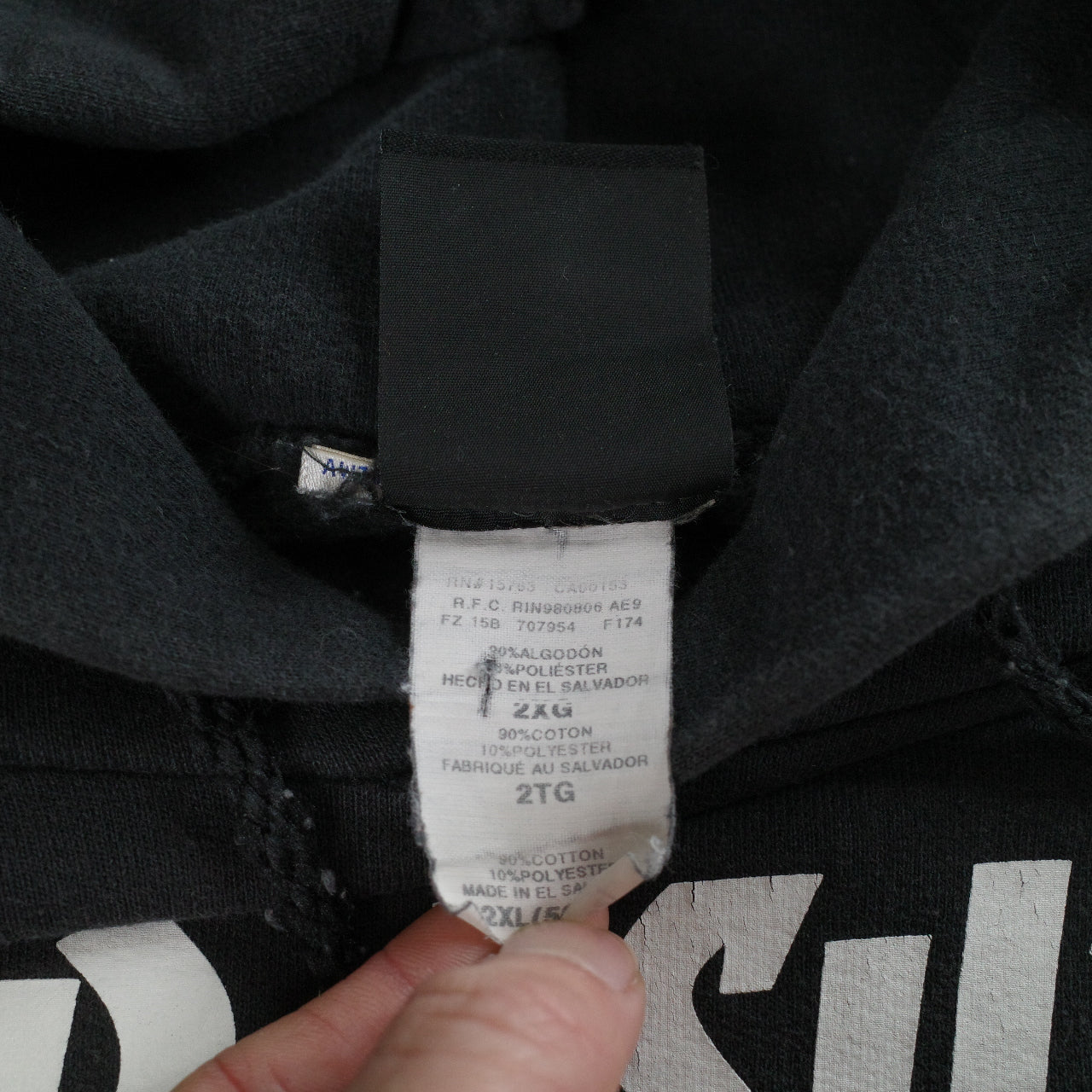 Thrasher Skateboard Magazine Black 2XL Hoodie Used Vintage