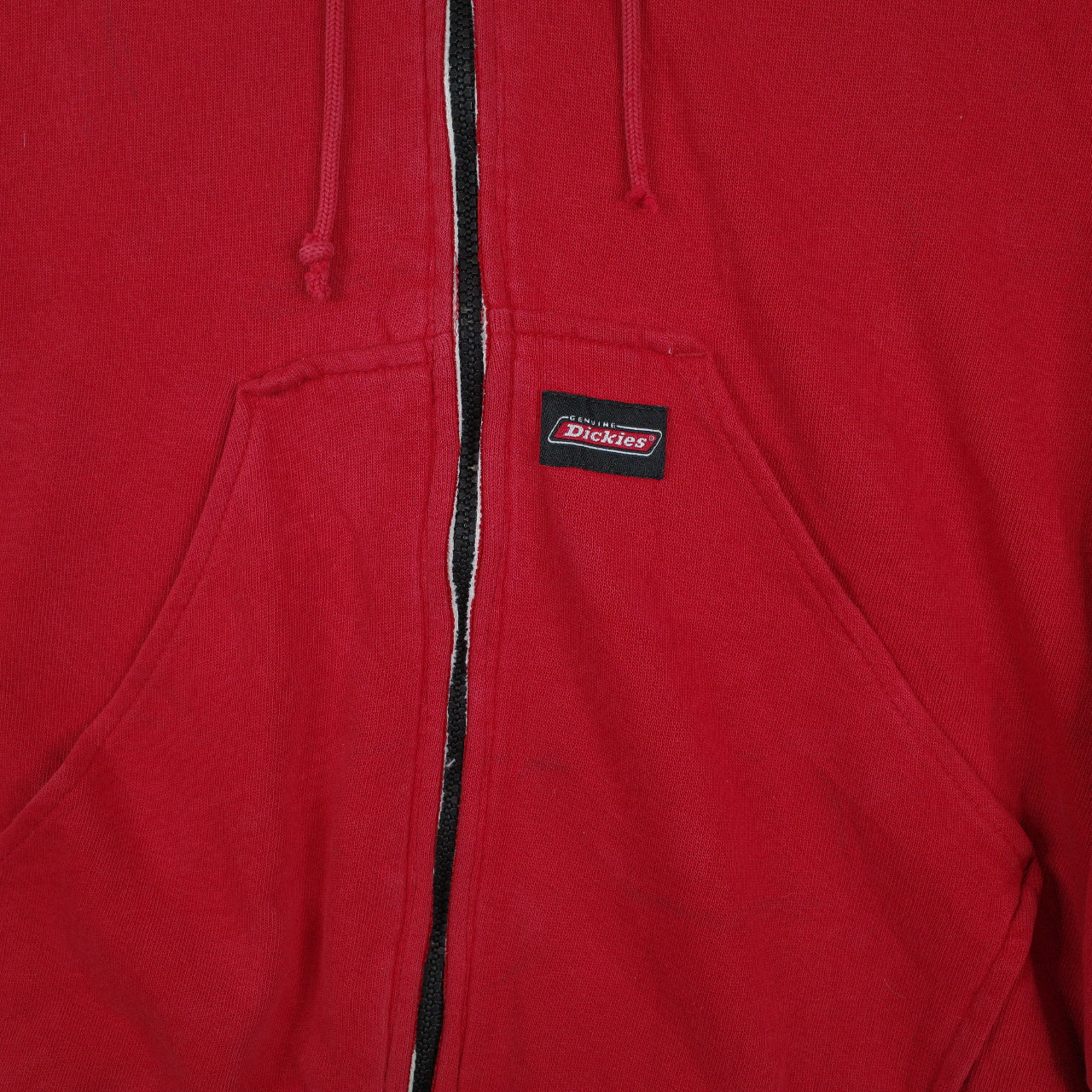 Dickies Red Hooded Jacket Mens Large