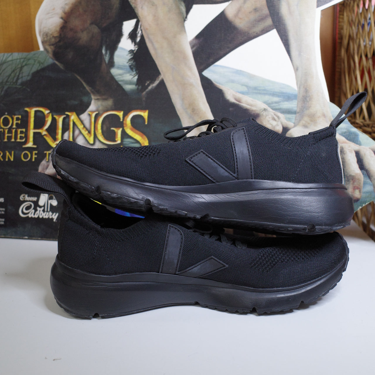 VEJA Rick Owens Knit Black Sneakers Men US 10 EU 43