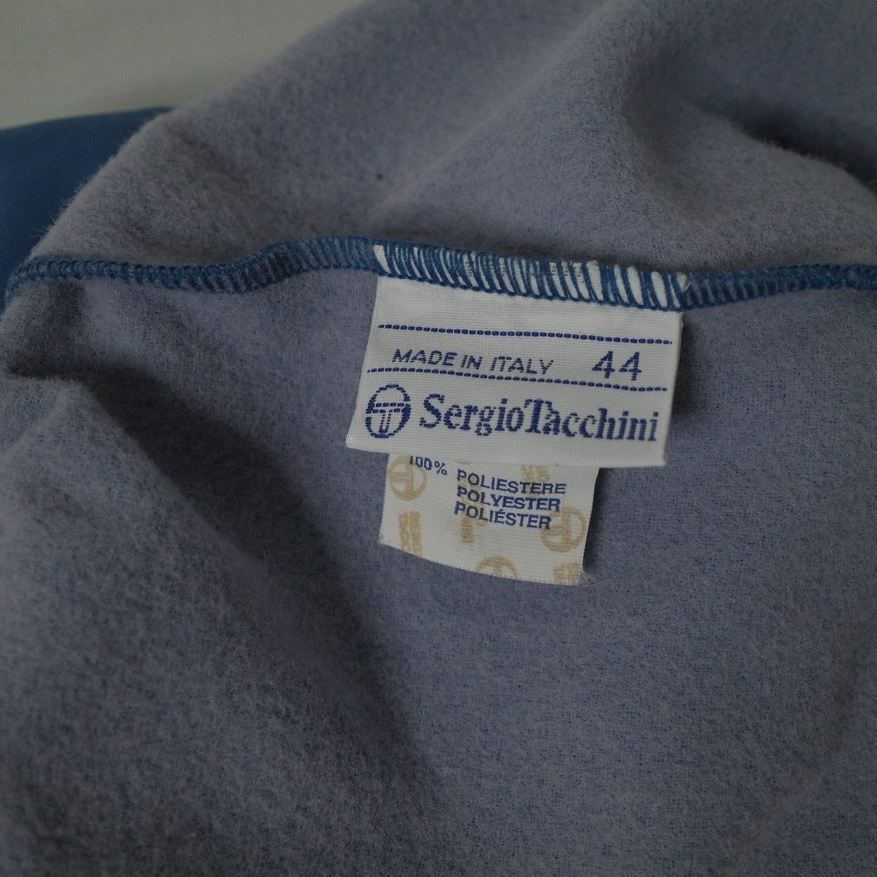 Vintage Sergio Tacchini Sample Promo Light Blue Track Set Jacket Pants Italy Made Womens Small NWT rare