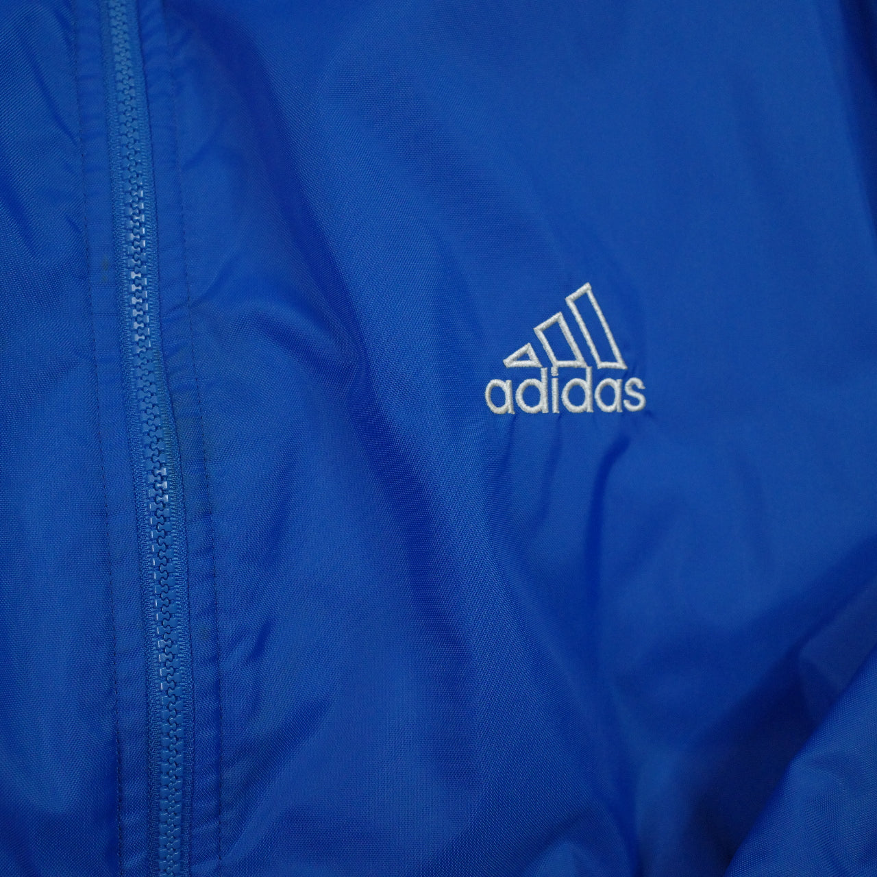 Vintage Adidas Puffer Jacket Size XL Blue Black Reversible 90s Y2K