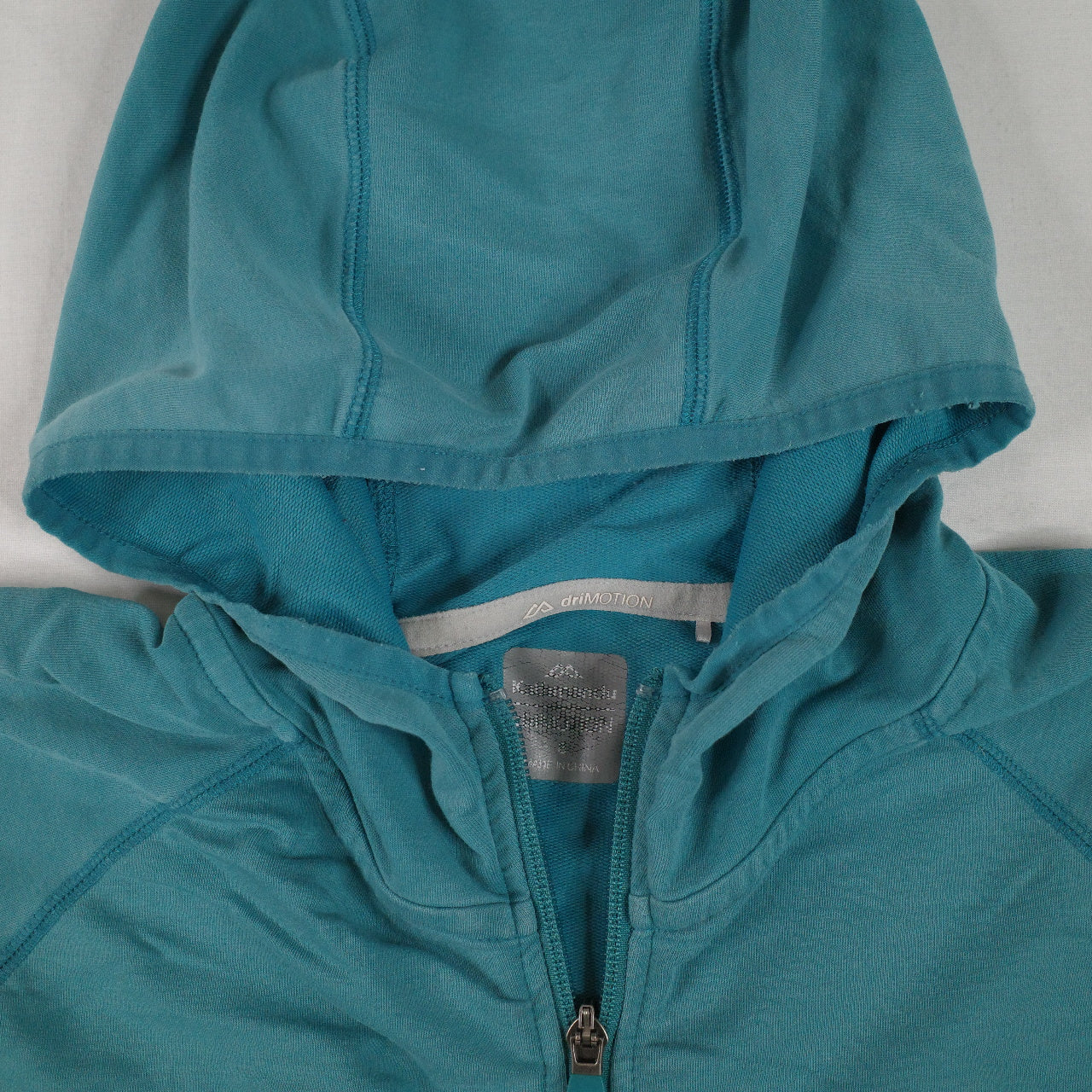 Kathmandu DriMotion Jacket Blue Hooded Green Womens Small