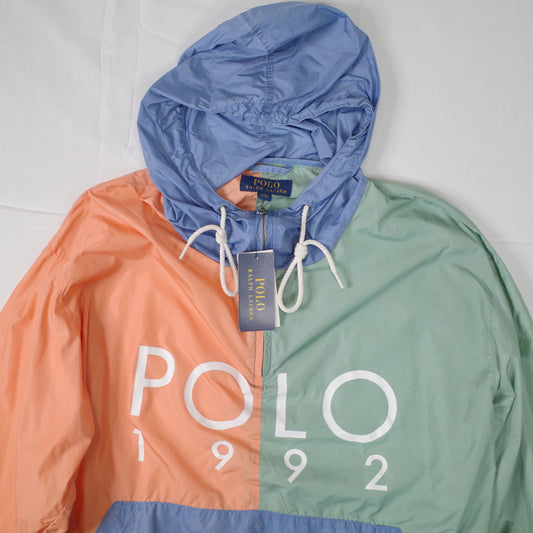Polo Ralph Lauren Polo Sport Pastel 1992 Windbreaker Jacket Mens Medium NWT
