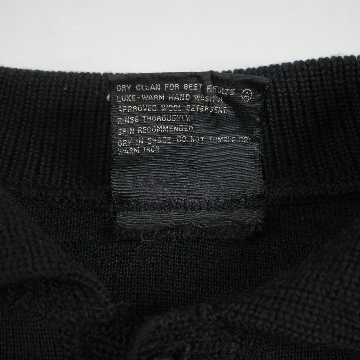 Vintage Coogi 80's Black Wool Cuggi Quarter Button Sweater Black Mens Medium