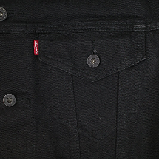 Levis Trucker Jacket Black Dark Horse WaterLess® Mens Large
