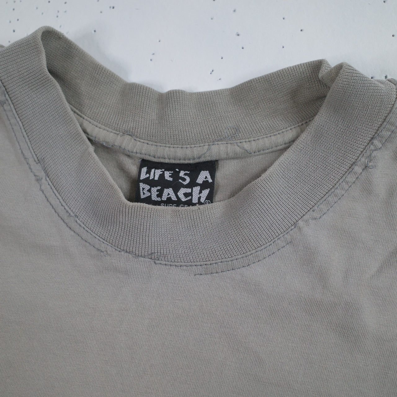 Vintage Lifes A Beach Bad Boy Club Shirt Size Medium Oversized Grey