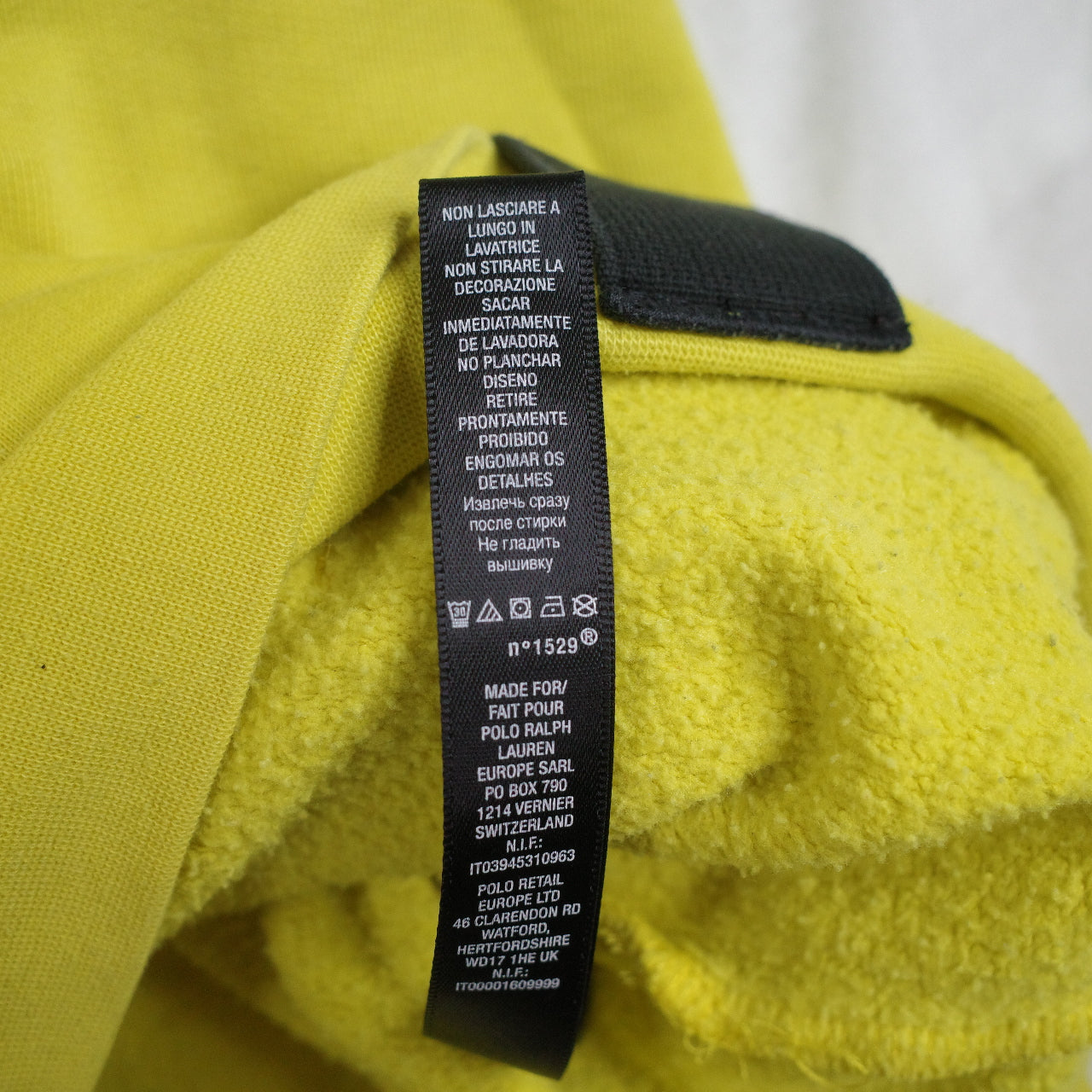 RLX Alpine Ski Technology Yellow RLX67 Ralph Lauren Hoodie Mens XL