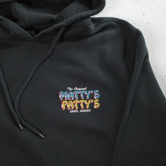 RVCA Men's Matty's Patty's Oahu Hawaii Surf Hoodie Black Men's XL