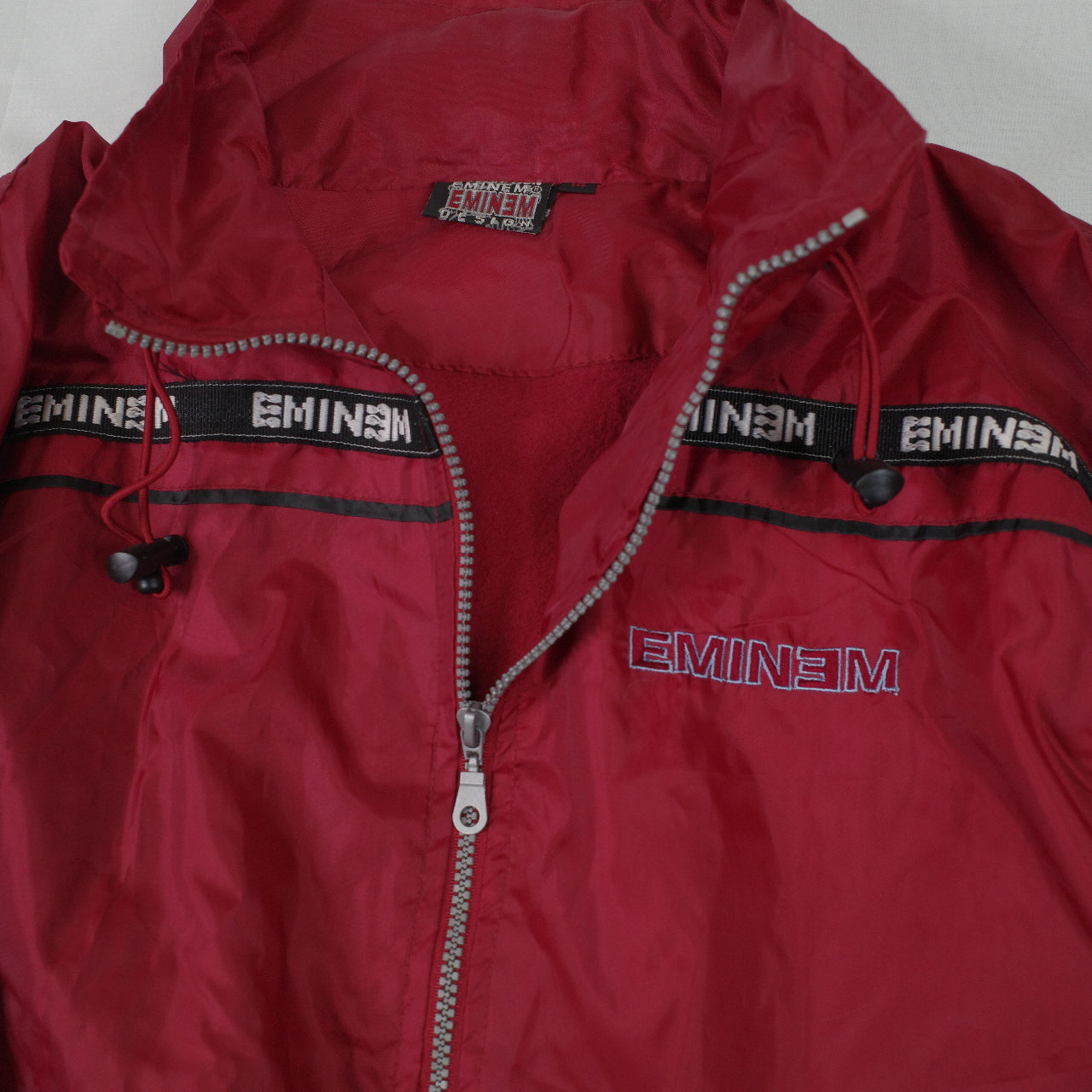 Eminem Slim Shady Maroon Full Zip Shell Jacket Women's 14