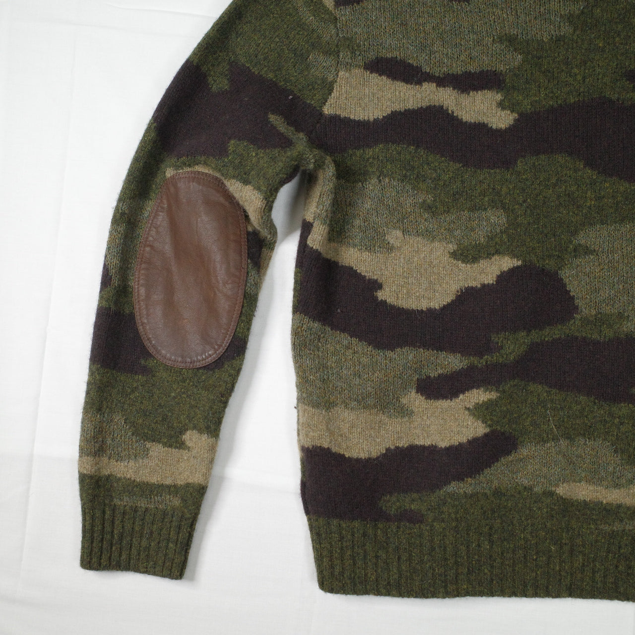 Polo Ralph Lauren Knit Camo Sweater Wool Mens Small