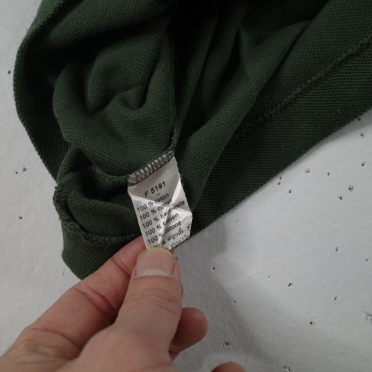 Vintage Lacoste Polo Shirt Dark Green Short Sleeve Mens Size 4 Medium