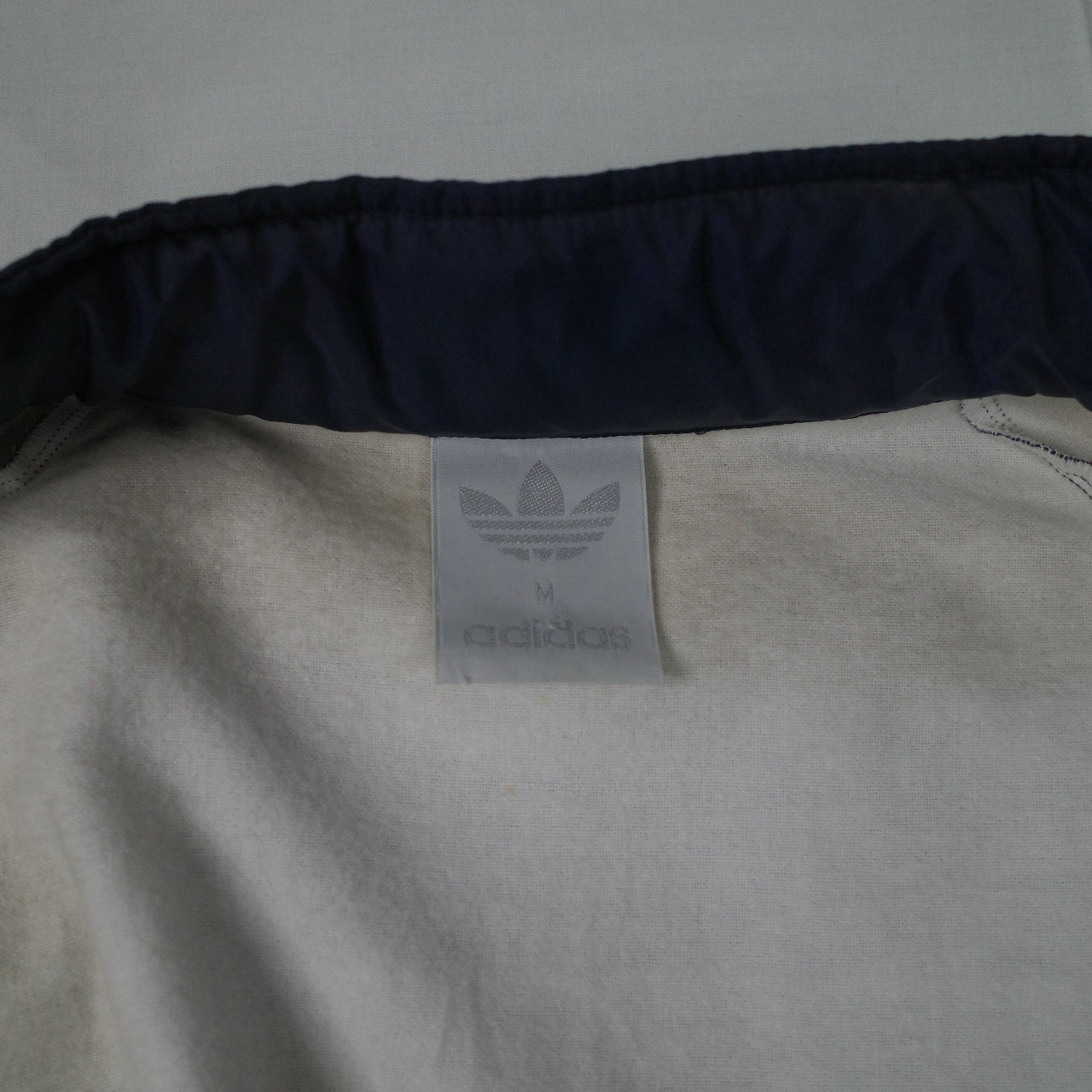 Vintage Adidas 90's New Zealand Made Two Tone Blue Lined Track Set Jacket Pants Mens Medium