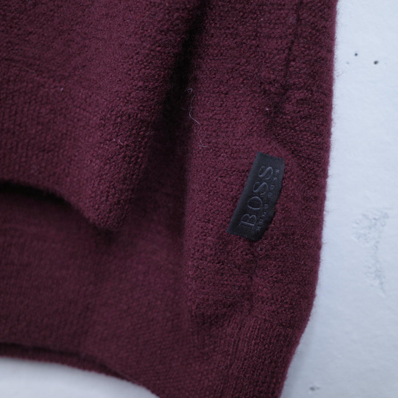 Hugo Boss Slim Fit Wool Maroon Sweater Women's XXL