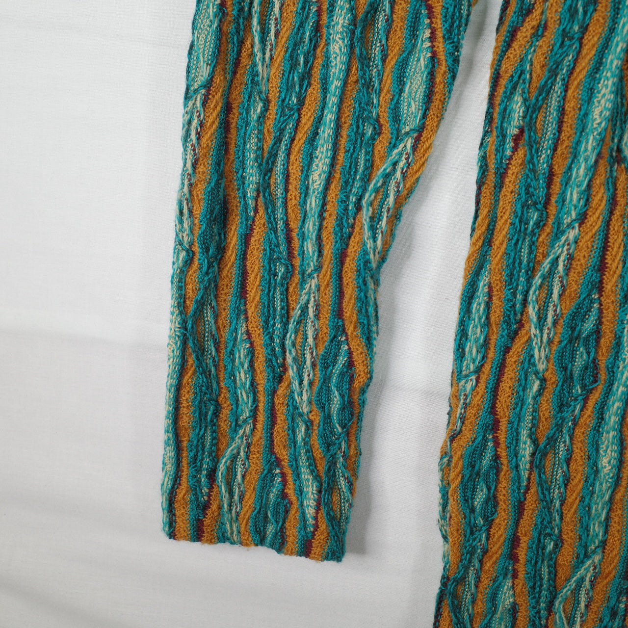 The Great Australian Sweater By Fields Cable Coogi Style Button Sweater Cardigan Men’s Small