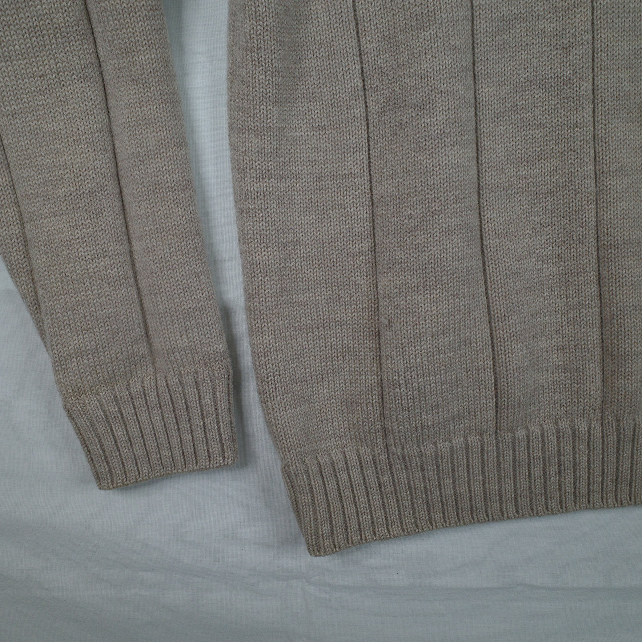 Sovrano Pure Wool Knit Australian Made 90's Collared Light Brown Sweater Men's Large