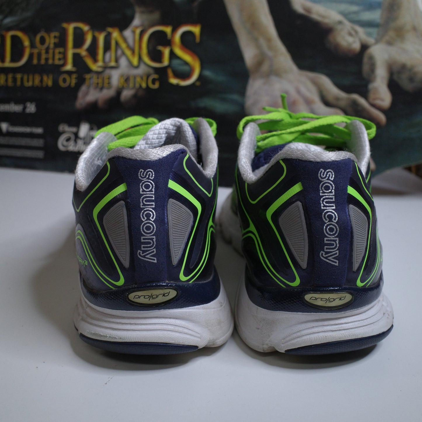 Saucony Kinvara 3 Neon Green White US9 SAMPLE