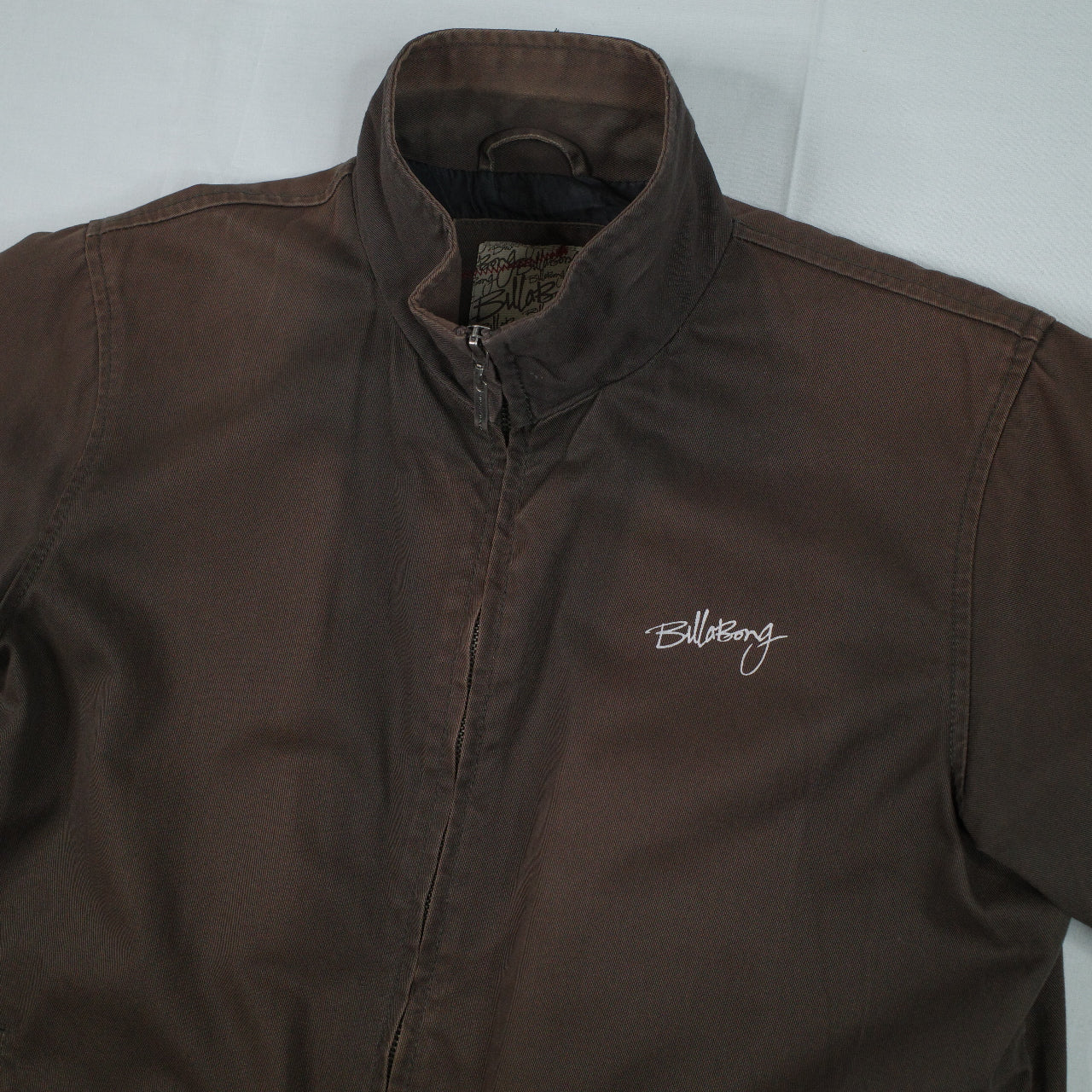 Billabong 2000's Brown Script Bomber Jacket Women's 18