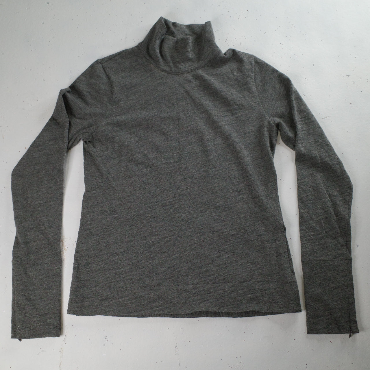Jil Sander Mock Neck Grey Turtleneck Sweater Jumper Size 42