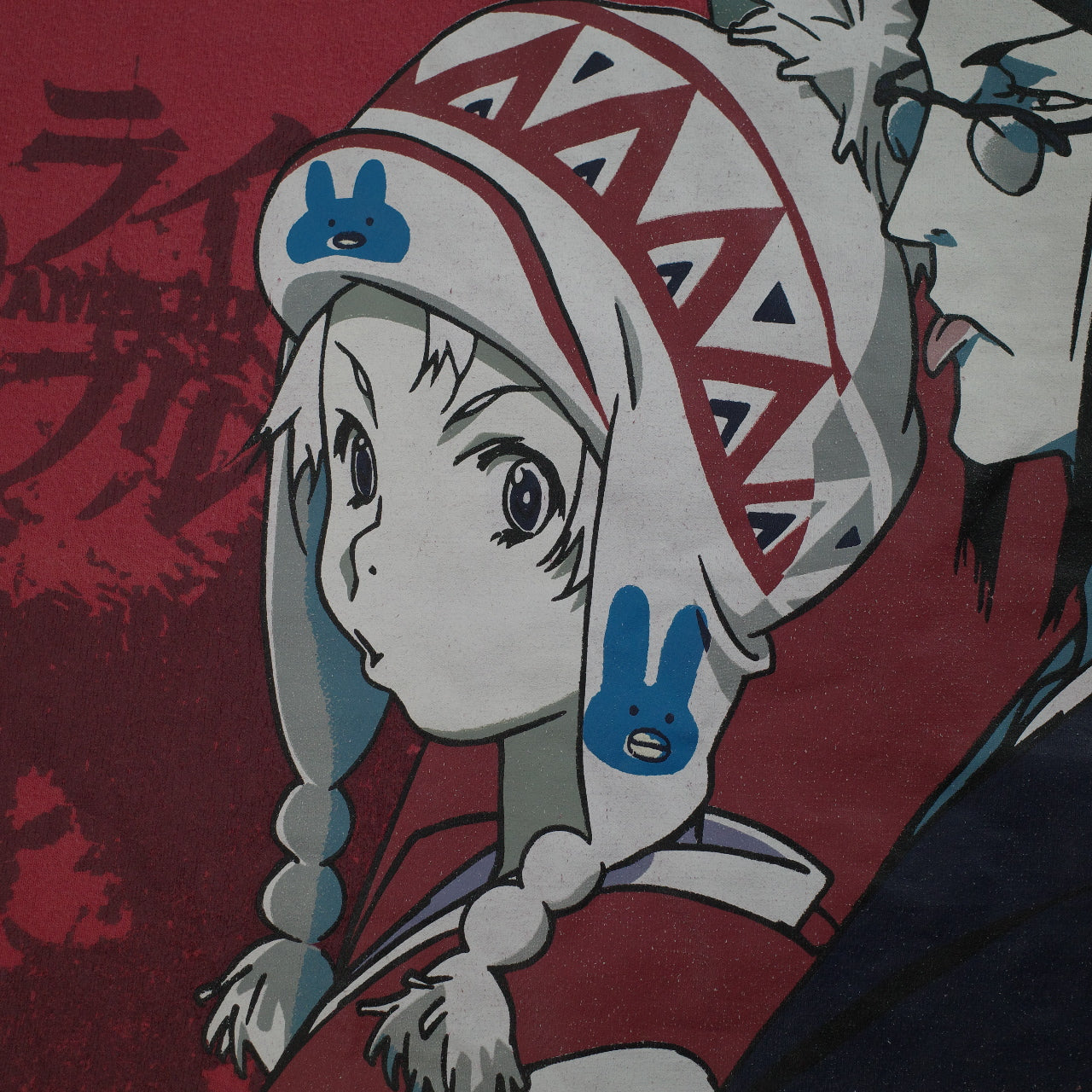 Vintage Samurai Champloo Anime Madman Otaku Wear 00's Faded Red Australia Release Small