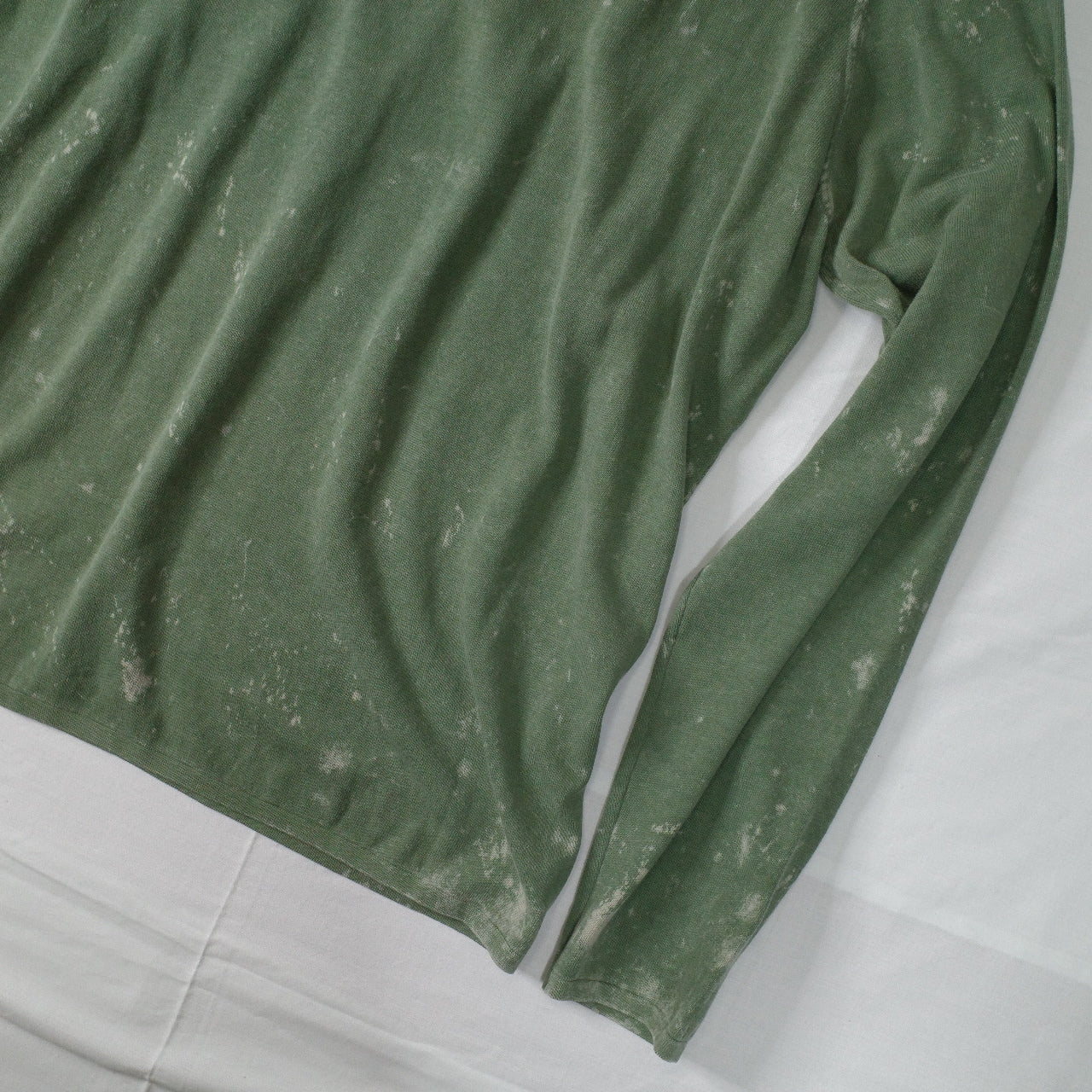 Stone Island OVD Acid Wash Green Thin Sweatshirt Crewneck XXL NWT