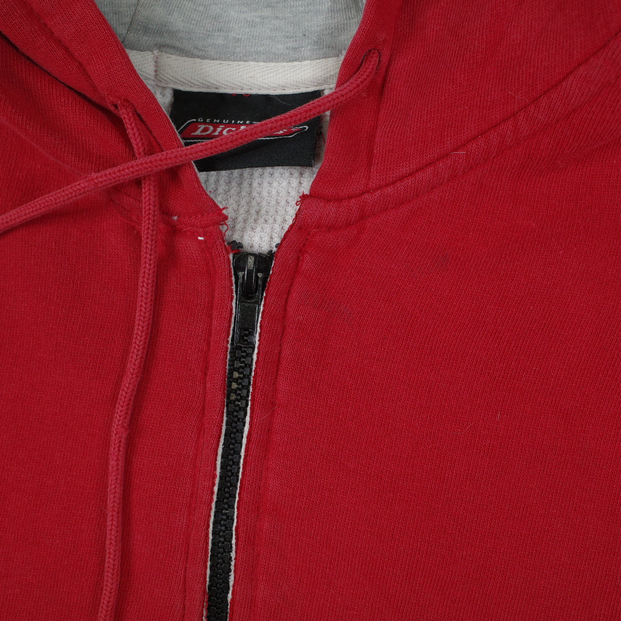 Dickies Red Hooded Jacket Mens Large