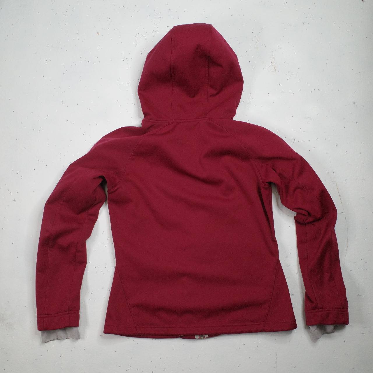 Kathmandu Women's Softshell Maroon Jacket Hooded Full Zipper Fleece Lined Women's 10