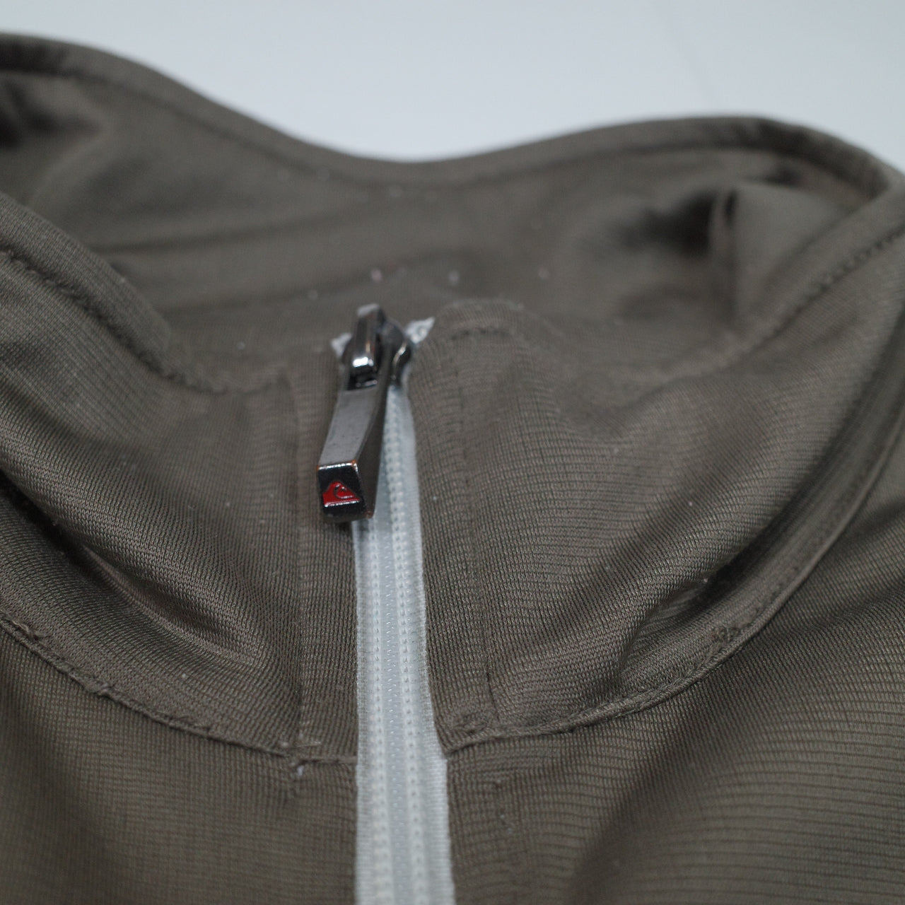 Quicksilver Vintage Light Brown Full Zip Track Jacket Mens Medium