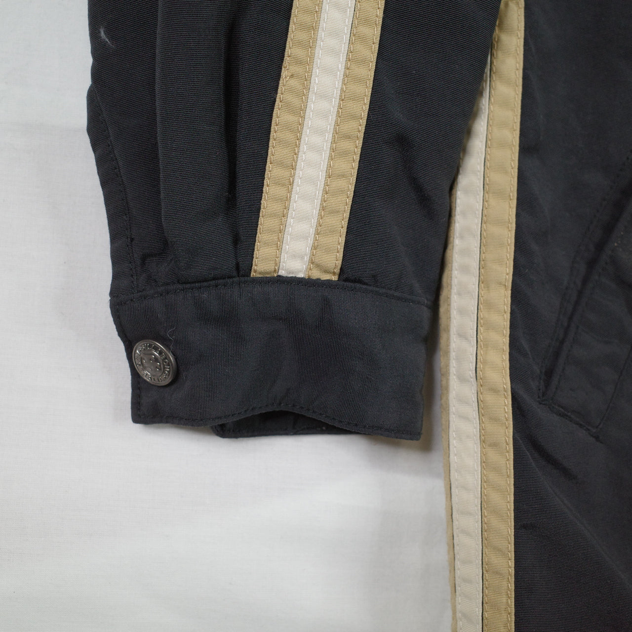 Vintage Billabong Black Full Zip Hooded Piping Jacket Mens Extra Small 90's