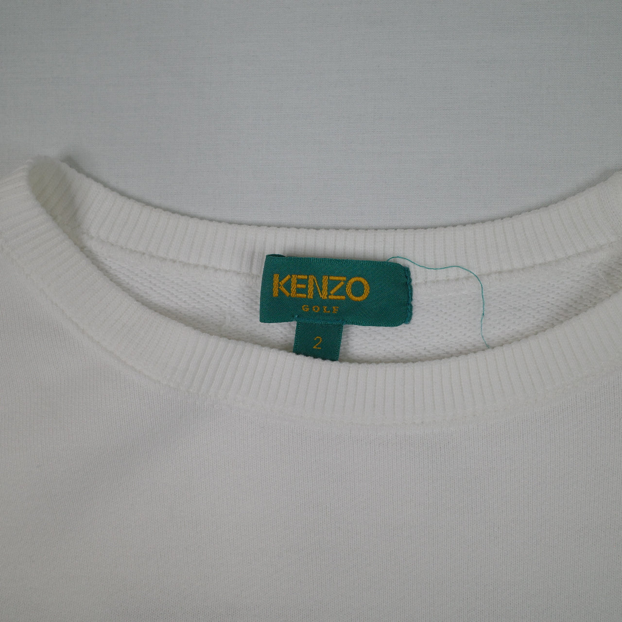 Kenzo Golf Crewneck White Mens Small