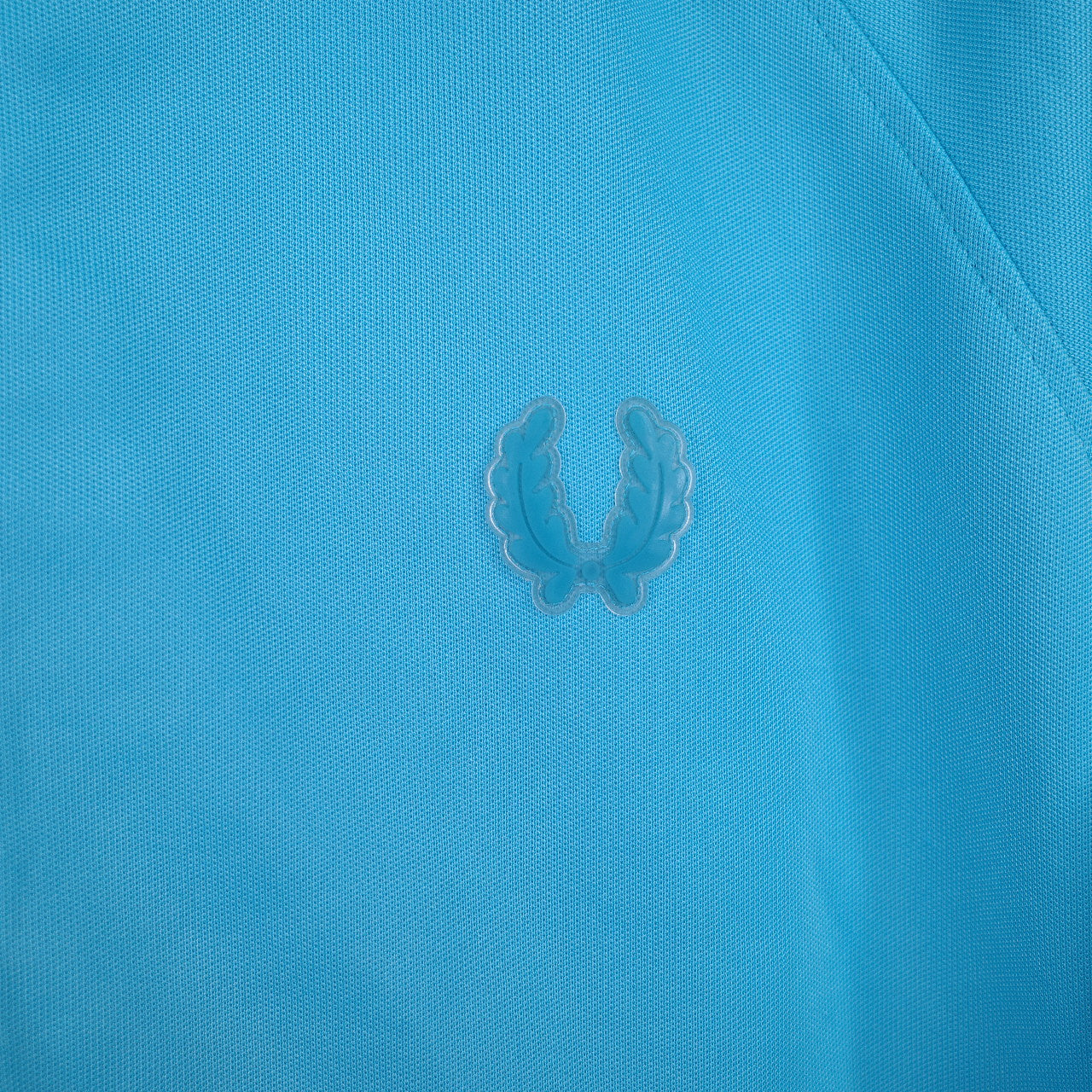 Fred Perry Track Jacket Baby Blue Twin Taped Full Zip Vinyl Details Made In Portugal Men's Large