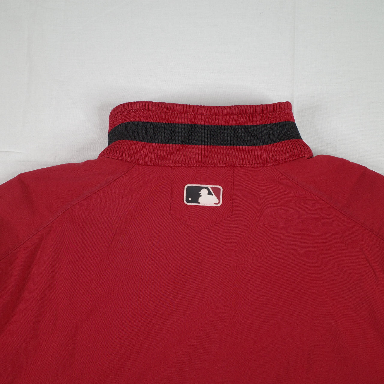 Houston Astros Jacket Mens Large Red Black MLB Baseball Majestic Full Zip Script