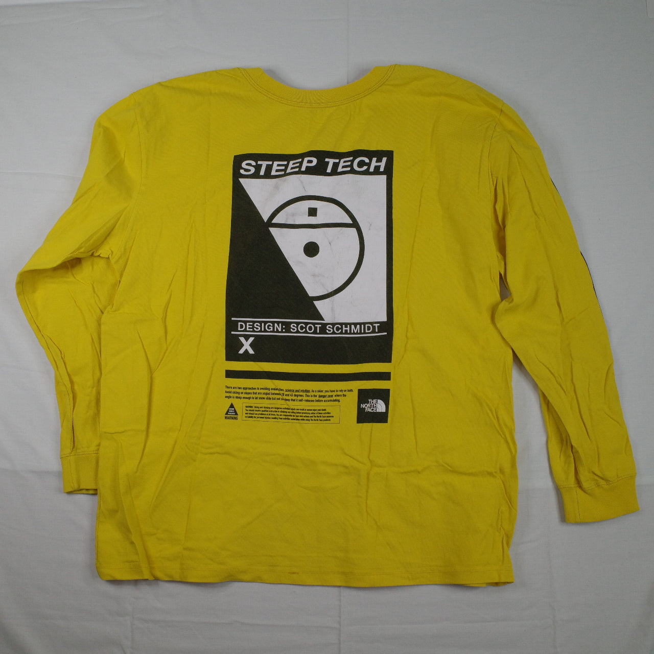 The Northface U Steep Tech Lighting Long Sleeve Yellow Mens XL