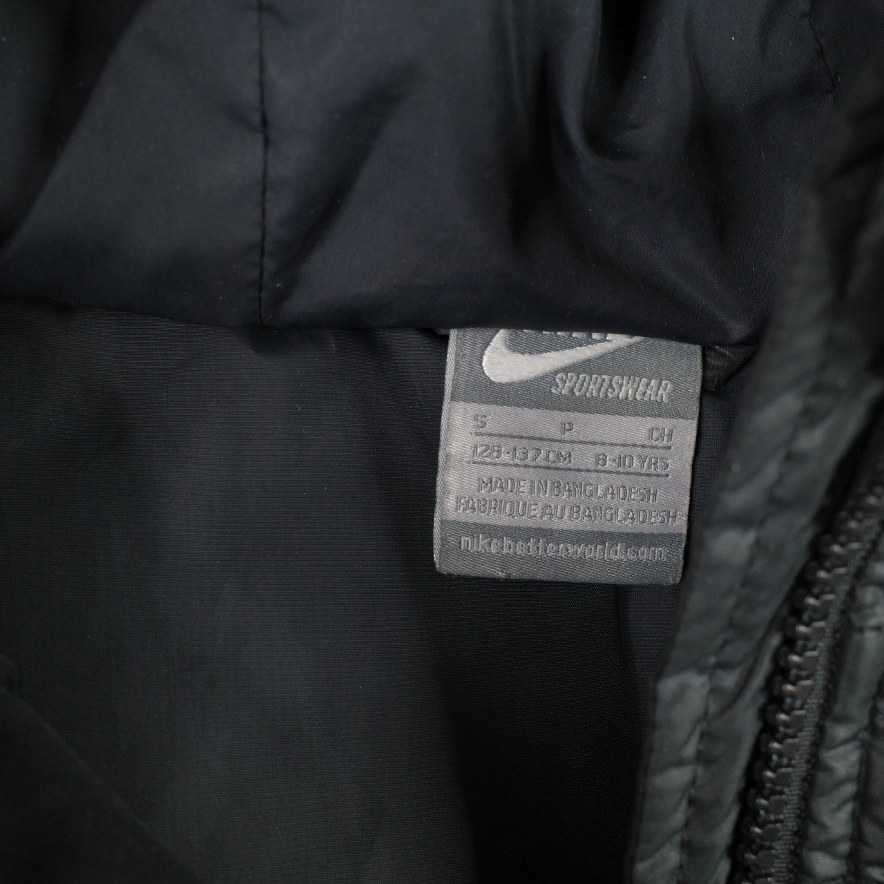 Vintage Nike Sportswear Puffer Vest Quilted Grey Tag Womens Small