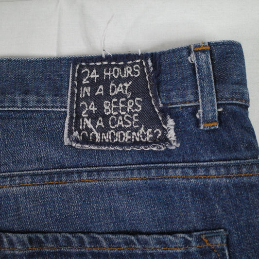 Daniele Alessandrini Italian '24 Beers' Distressed Jeans Waist 32