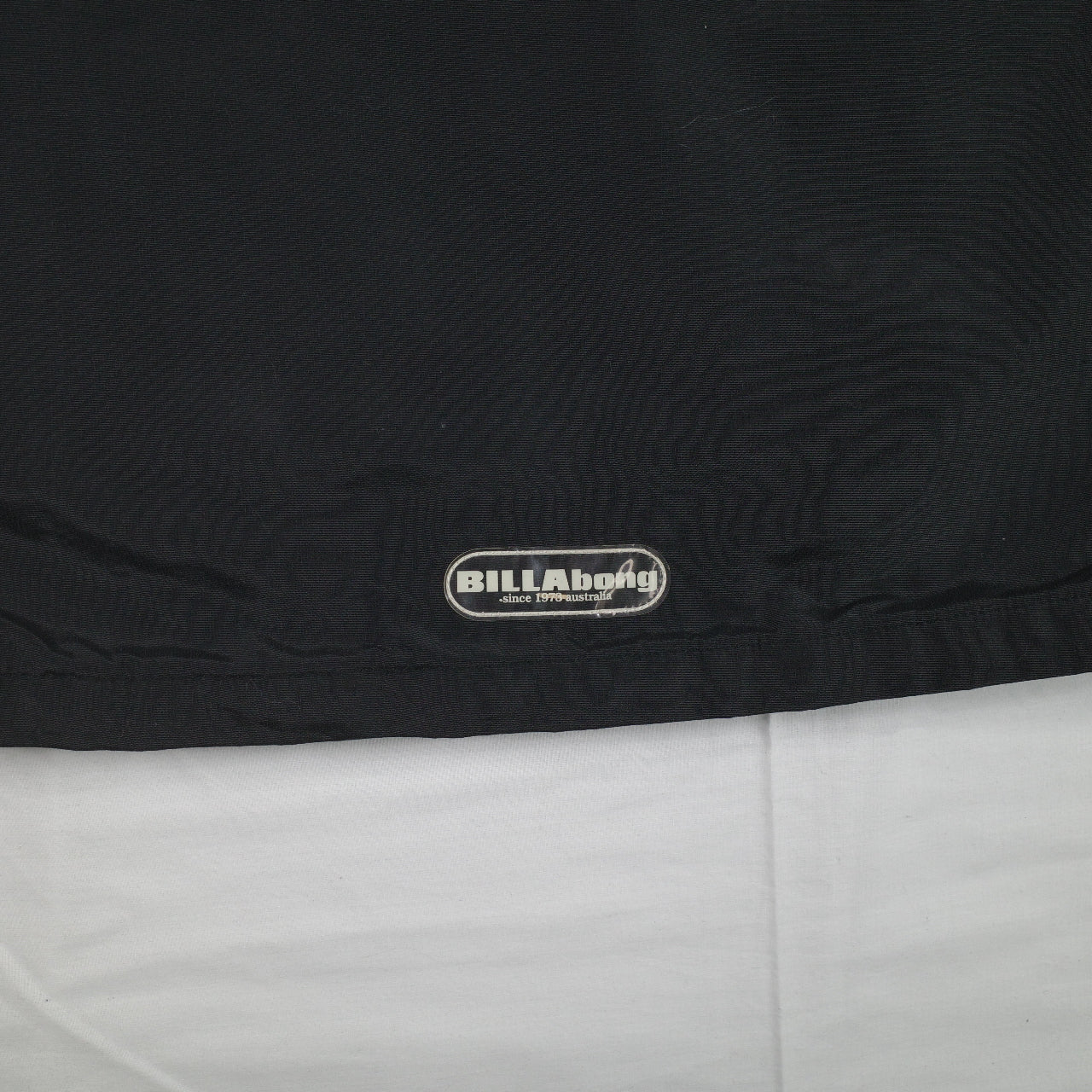Vintage Billabong Black Full Zip Hooded Piping Jacket Mens Extra Small 90's