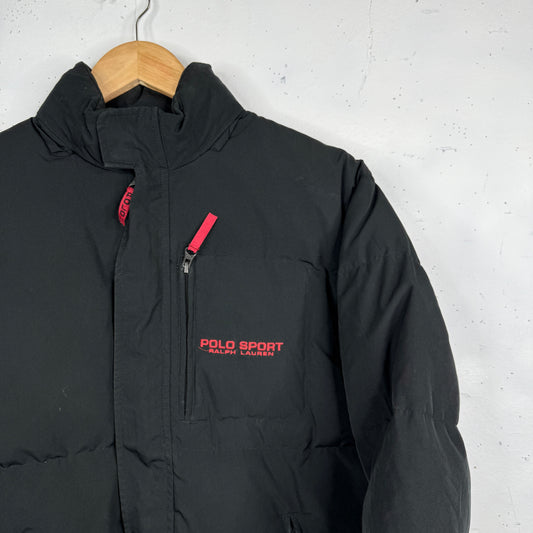 Polo Sport Ralph Lauren Vintage Black 67 Puffer Womens Medium