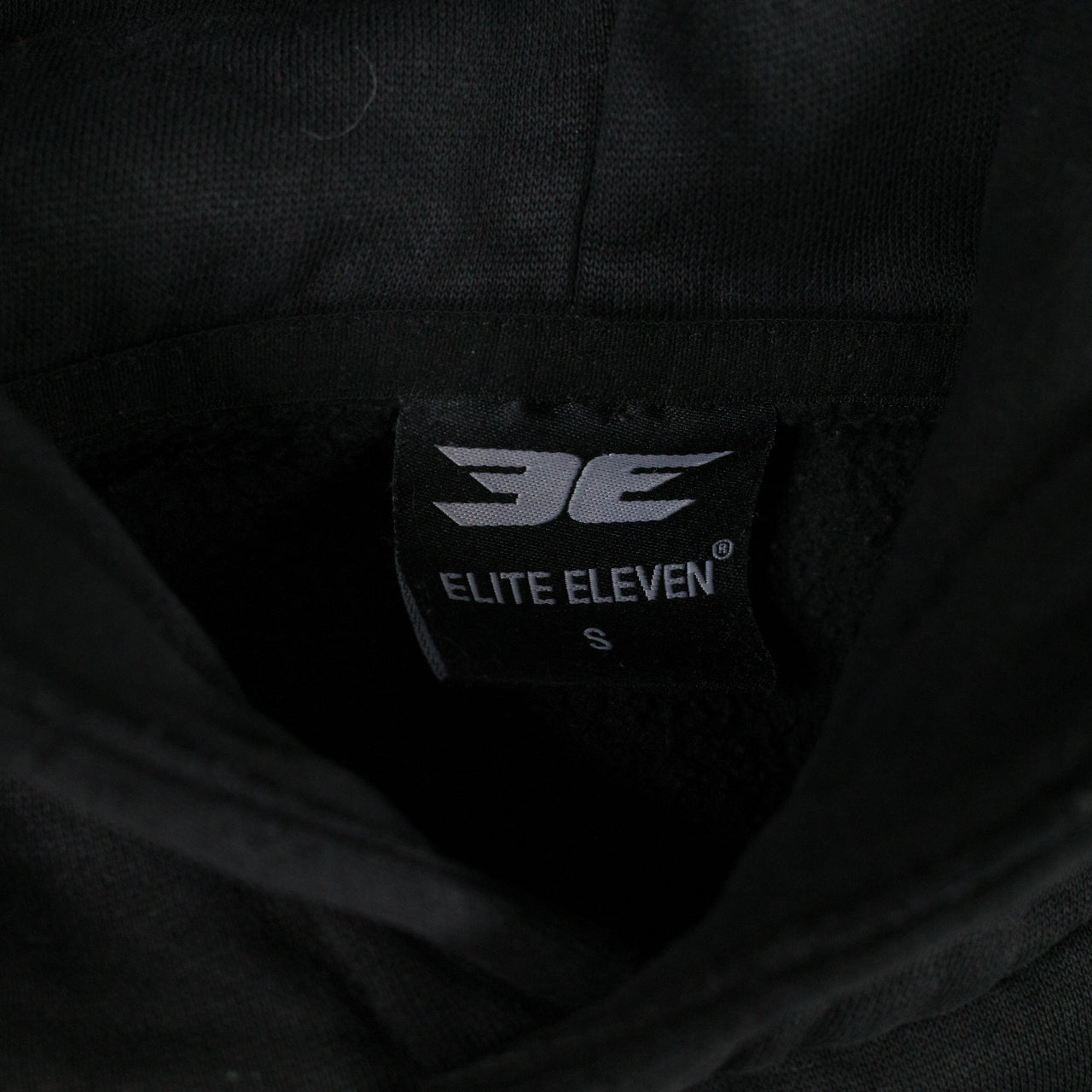 Elite Eleven Hoodie Orange Logo Black Hoodie Oversized Sweater Pullover Mens Small