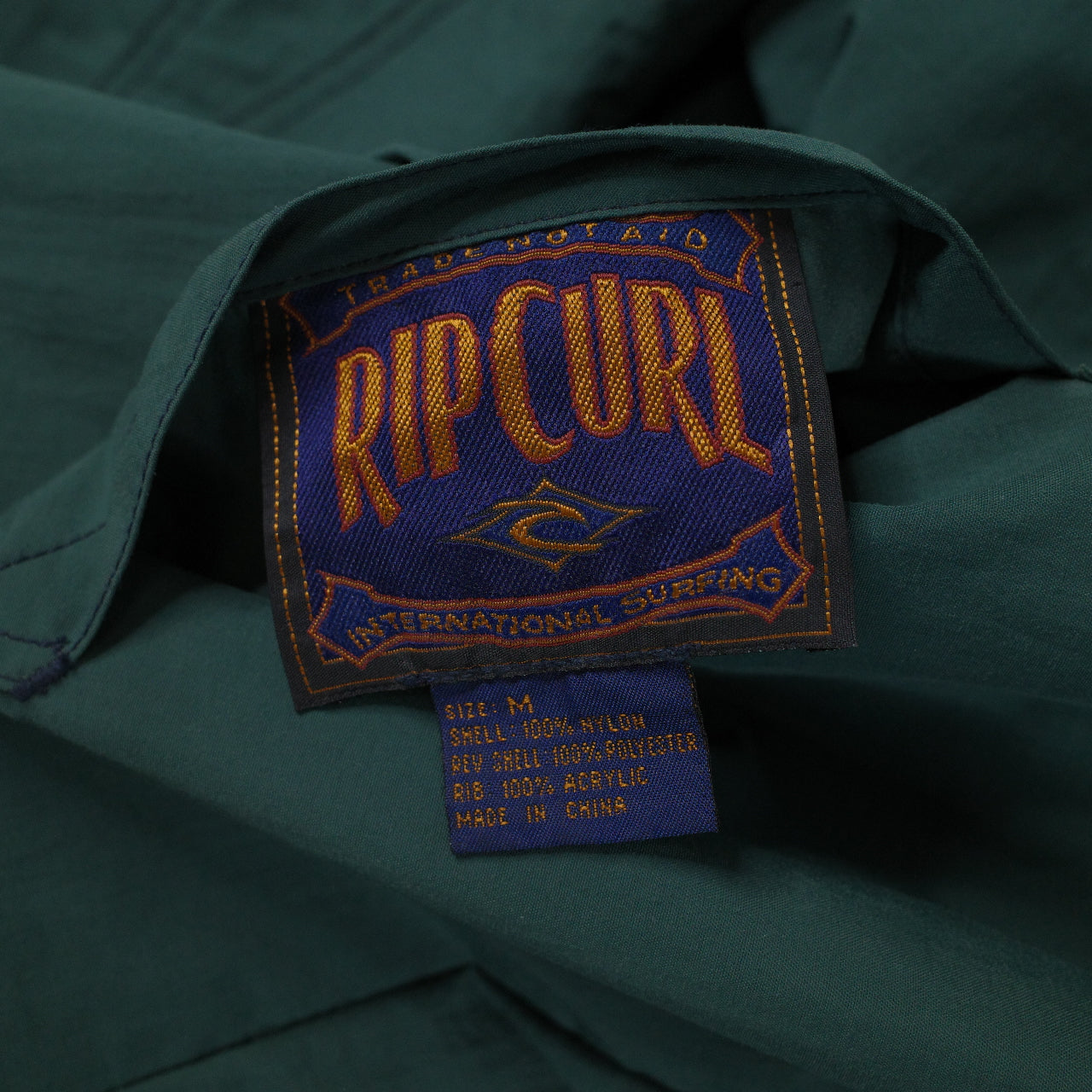 Vintage Ripcurl Green Navy 'The Search' Reversible Jacket 90's Size L Zip Up Jacket Mens Large