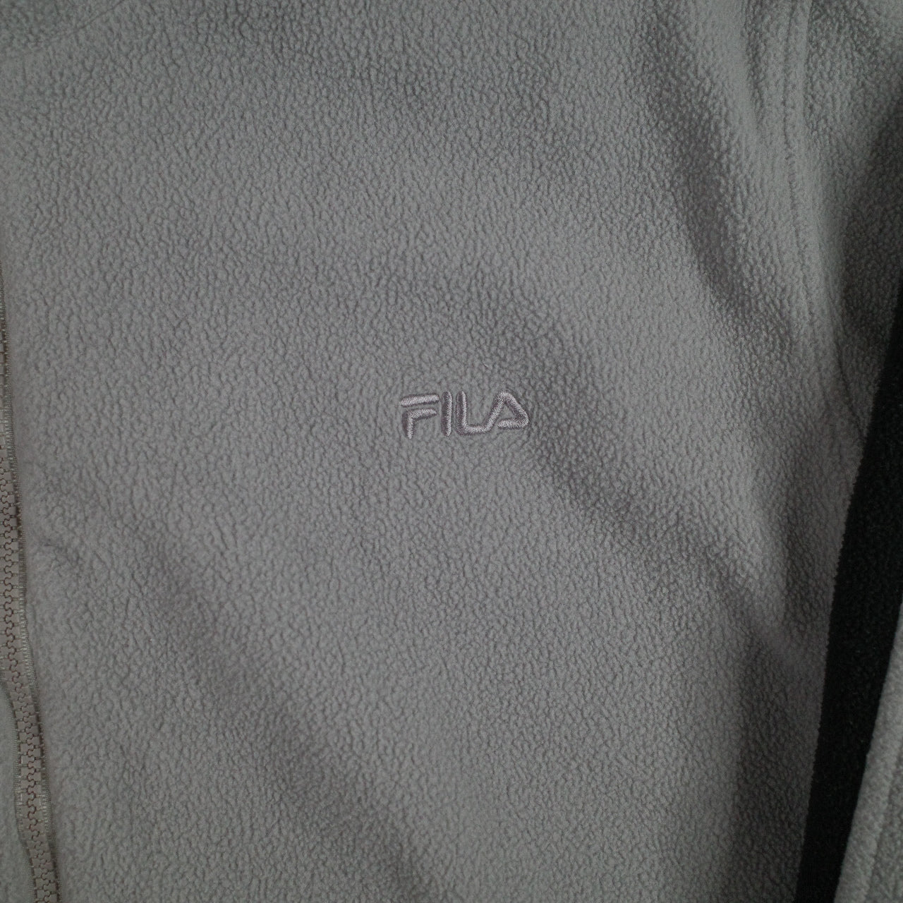 Fila Reversible Fleece Nylon Grey Faded Pink Jacket Mens Medium