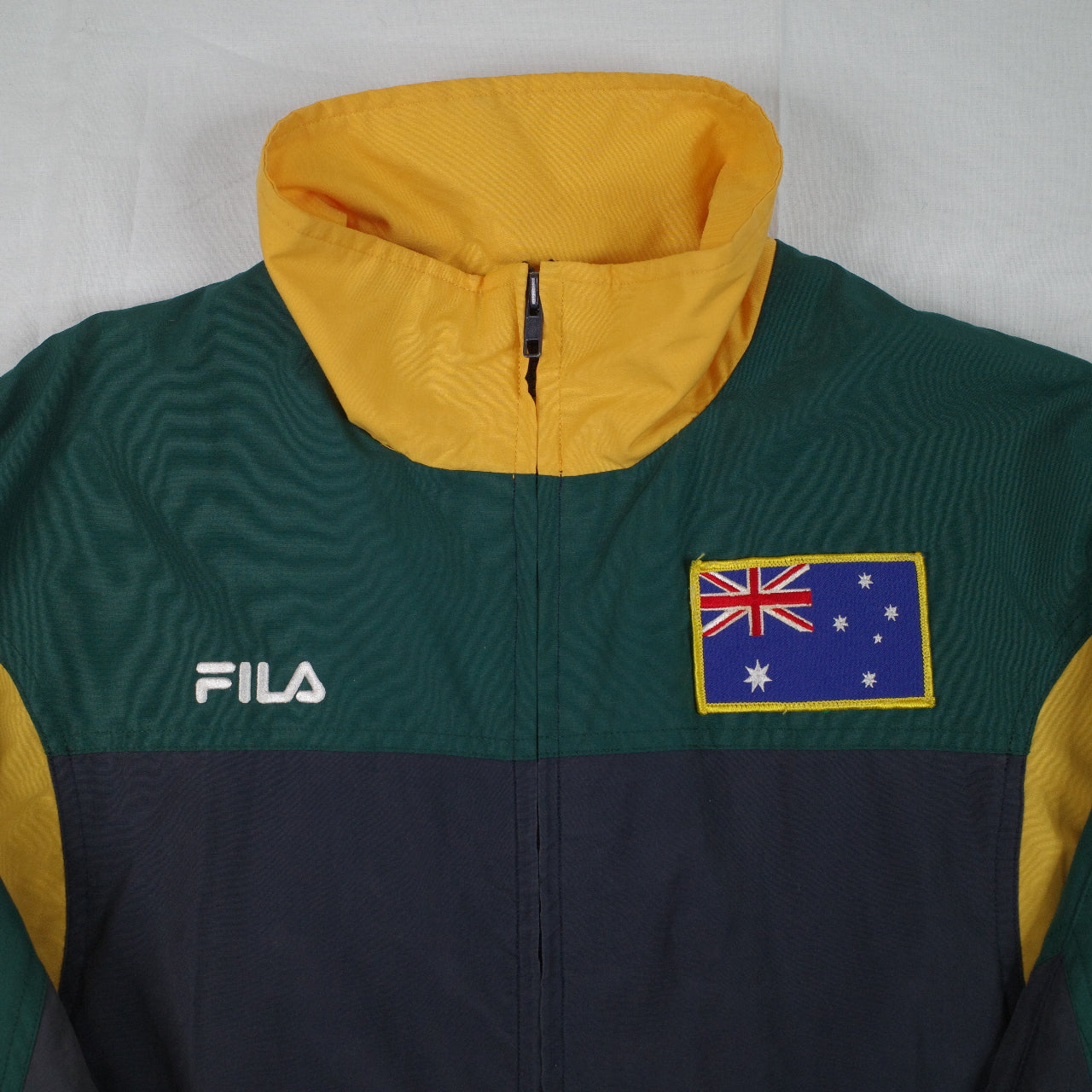 Fila Australia Track Australia Back Spellout Jacket Mens Small