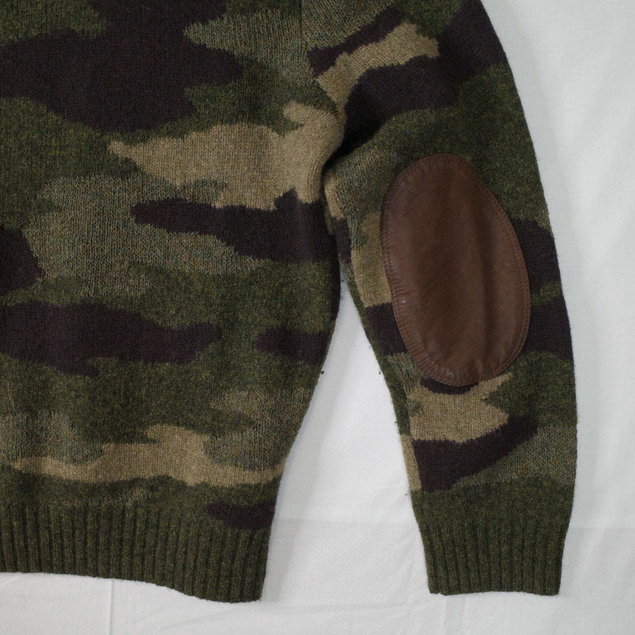 Polo Ralph Lauren Knit Camo Sweater Wool Mens Small